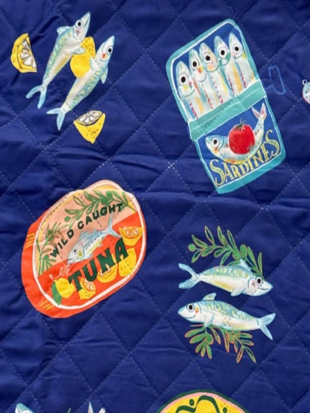 Tinned-Fish Themed Roll Up Picnic Blanket - Picture 3 of 13